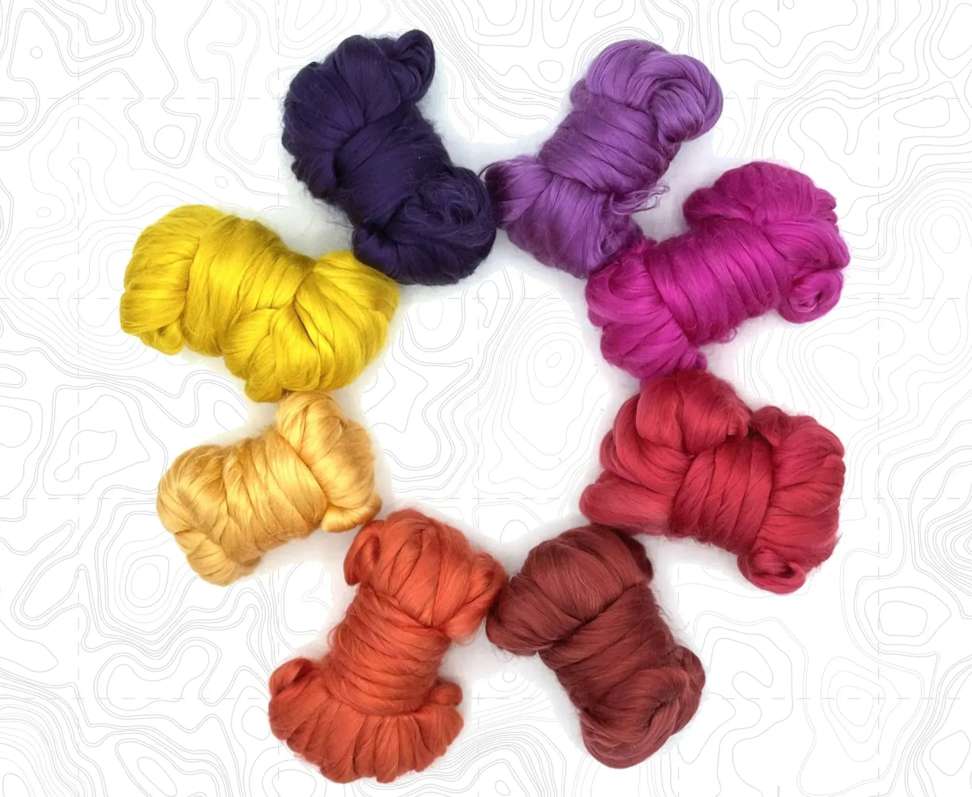 African Sunset Dyed Mulberry Silk Pack