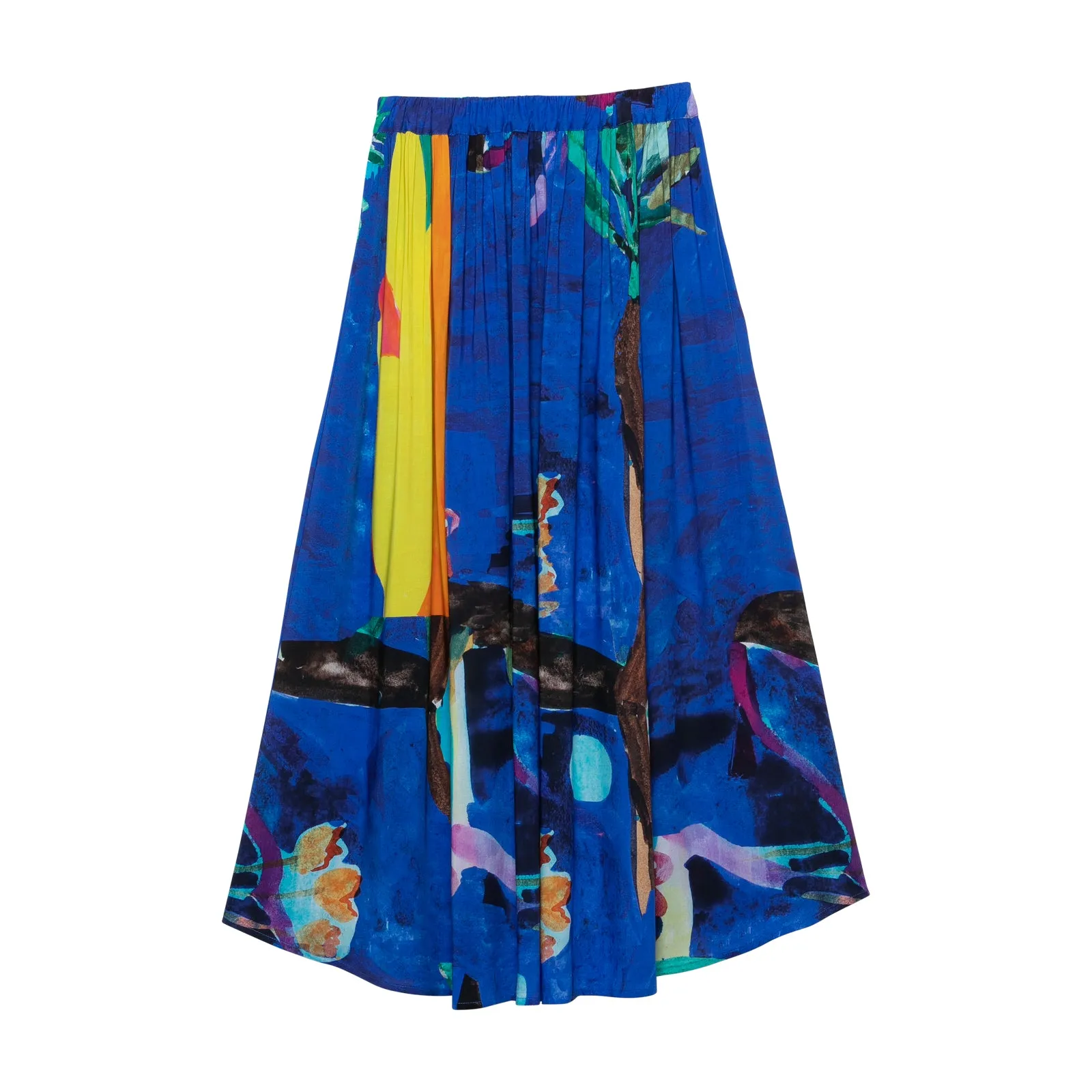 Aqua Paint Blue Skirt