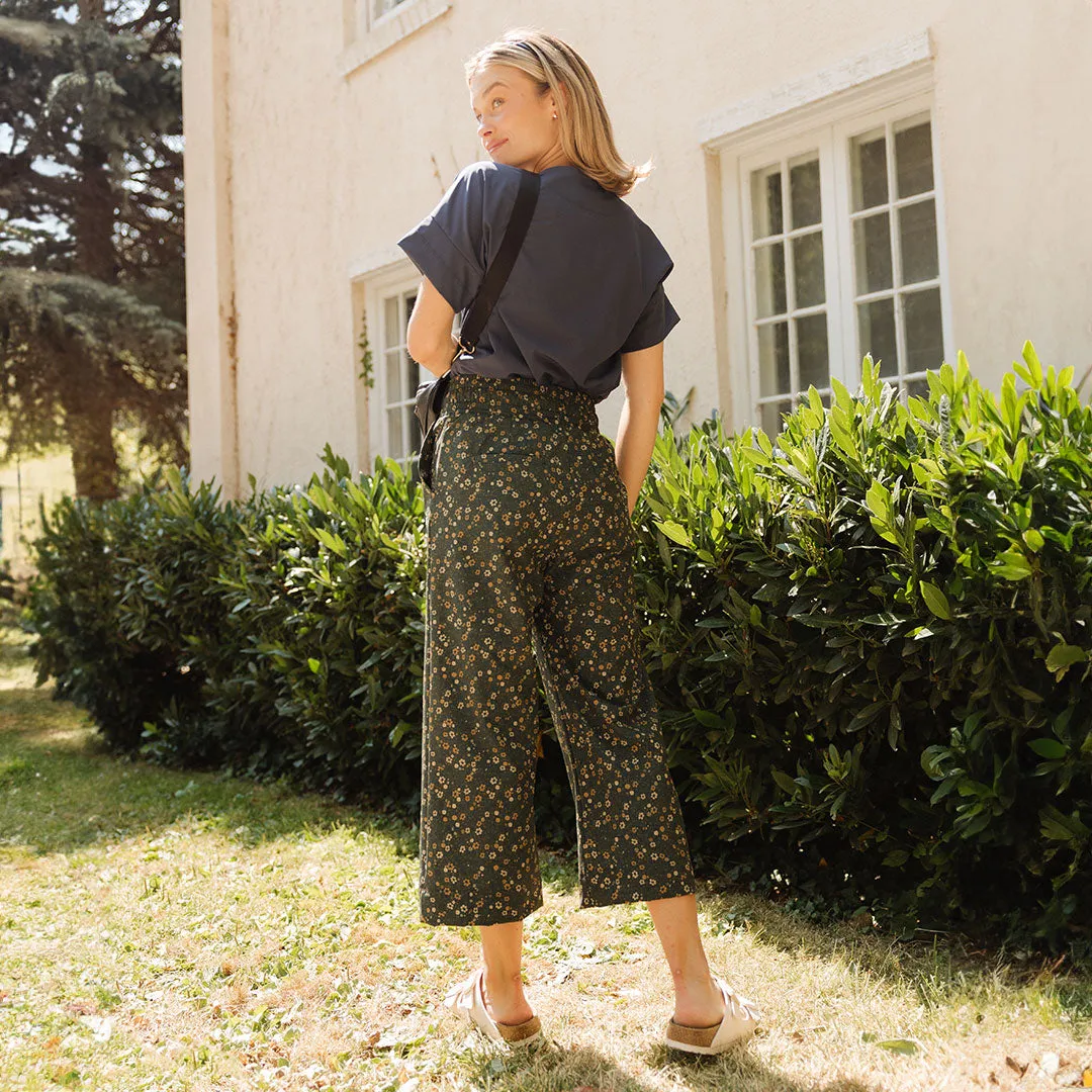 Audrey Wide Leg Pants, Flora