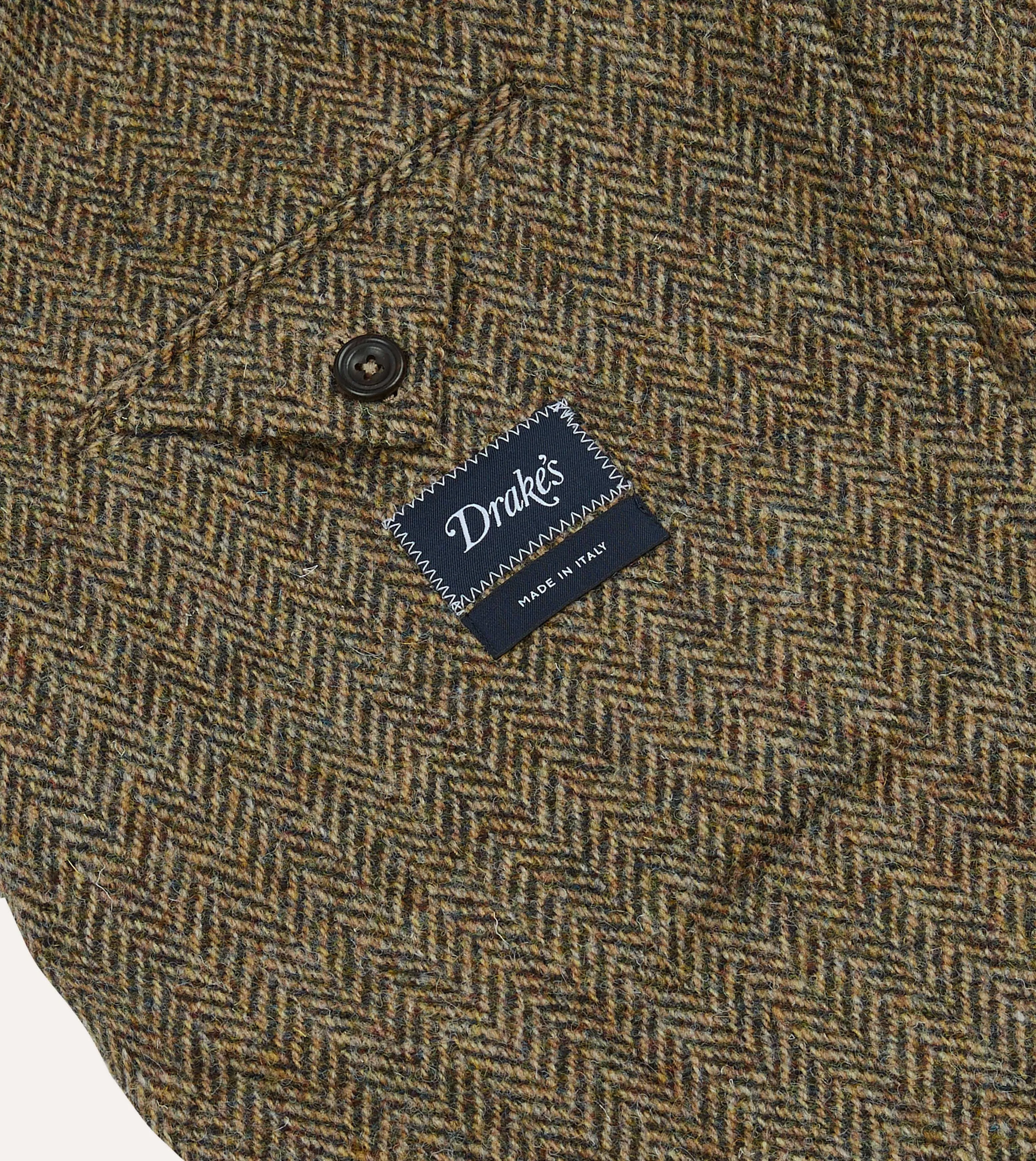 Brown Herringbone Harris Tweed Blazer