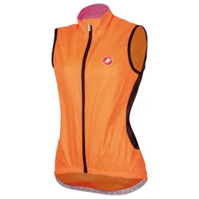 Castelli Womens Velo Rain Vest - Orange