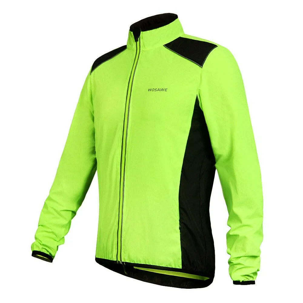 Cycling Jersey Riding Breathable Jacket Cycle Clothing Bike Long Sleeve Wind Coat