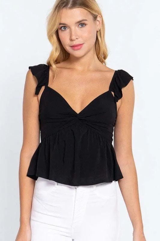 Detailed Peplum Top