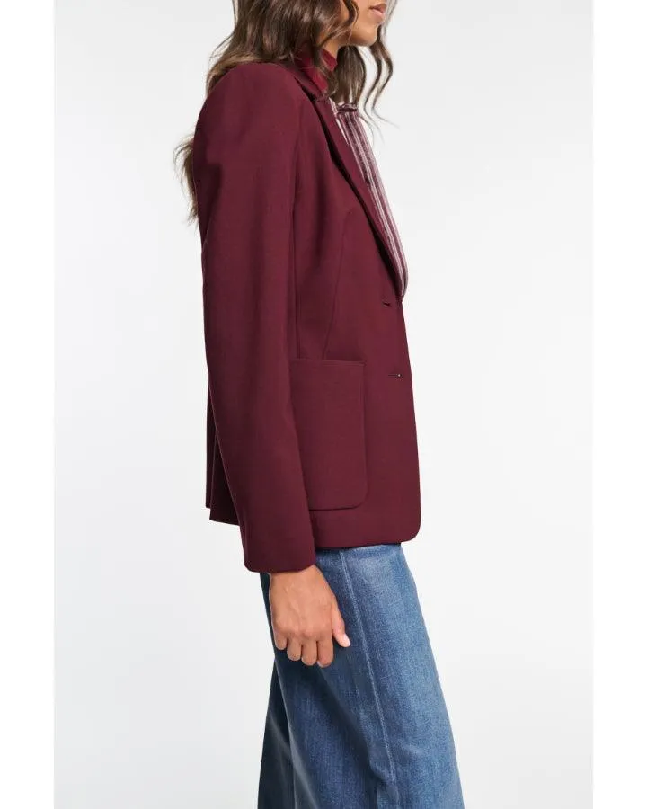 Dorothee Schumacher Emotional Essence Jacket Dark Burgundy