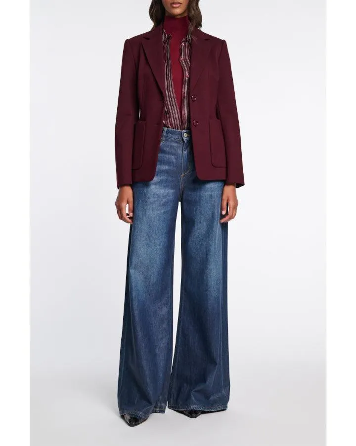 Dorothee Schumacher Emotional Essence Jacket Dark Burgundy