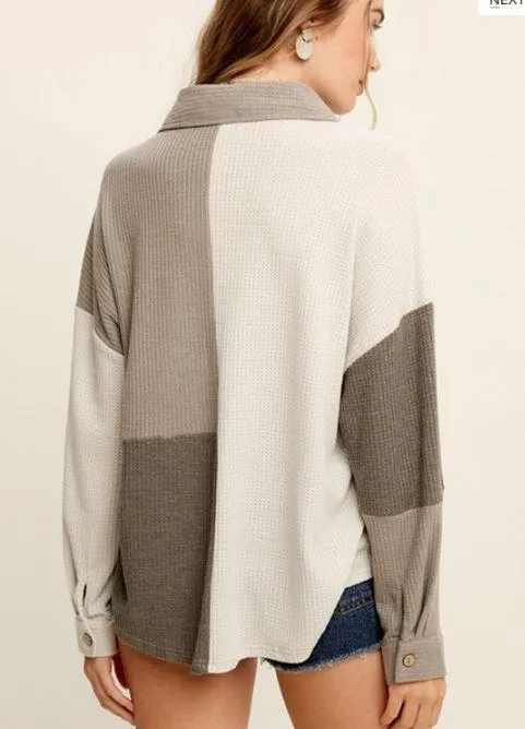 Grey color combo Sweater