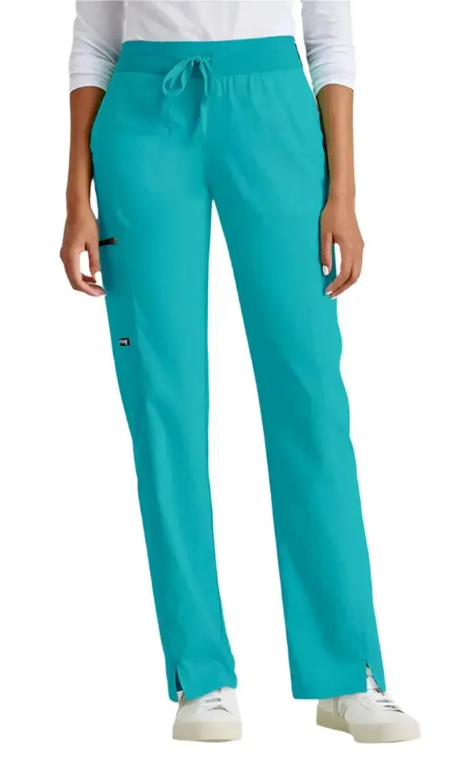 Grey's Anatomy™ by Barco  Kim 3-Pocket Mid-Rise Straight Leg Scrub Pant-Tall