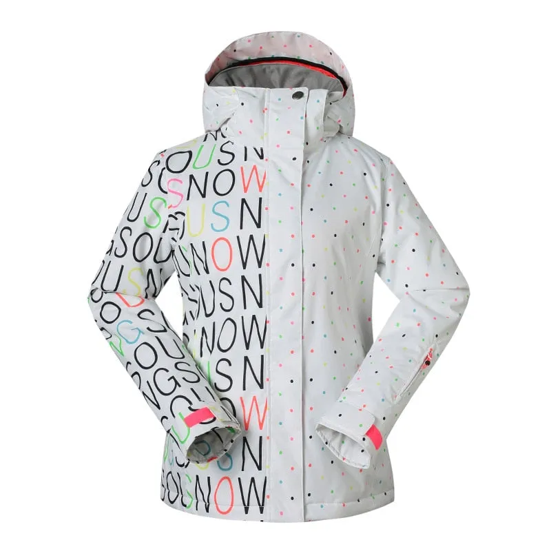 GSOU SNOW Womens Skiing Jacket - Waterproof / Windproof