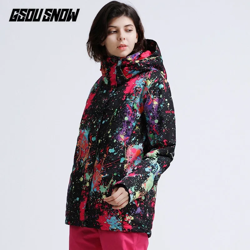 GSOU SNOW Womens Skiing Jacket - Waterproof / Windproof