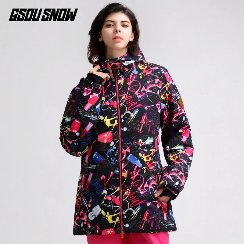 GSOU SNOW Womens Skiing Jacket - Waterproof / Windproof