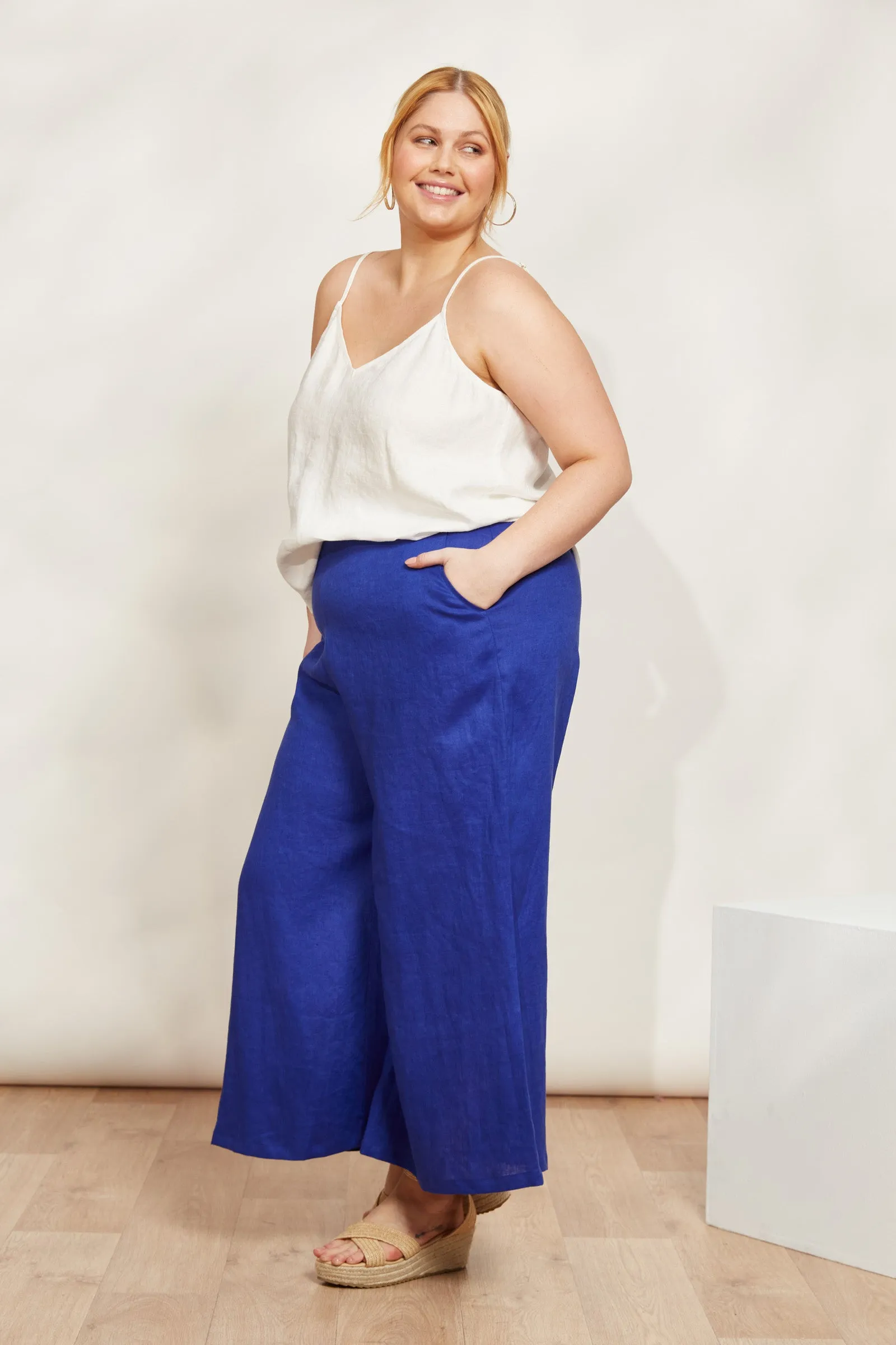 Halcyon Crop Pant - Cobalt