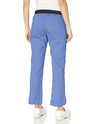 HeartSoul 20101A Scrubs Women's Head Over Heels so in Love Low Rise Pull-on Pant