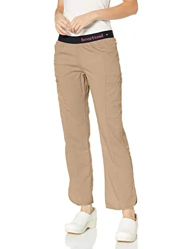 HeartSoul 20101A Scrubs Women's Head Over Heels so in Love Low Rise Pull-on Pant