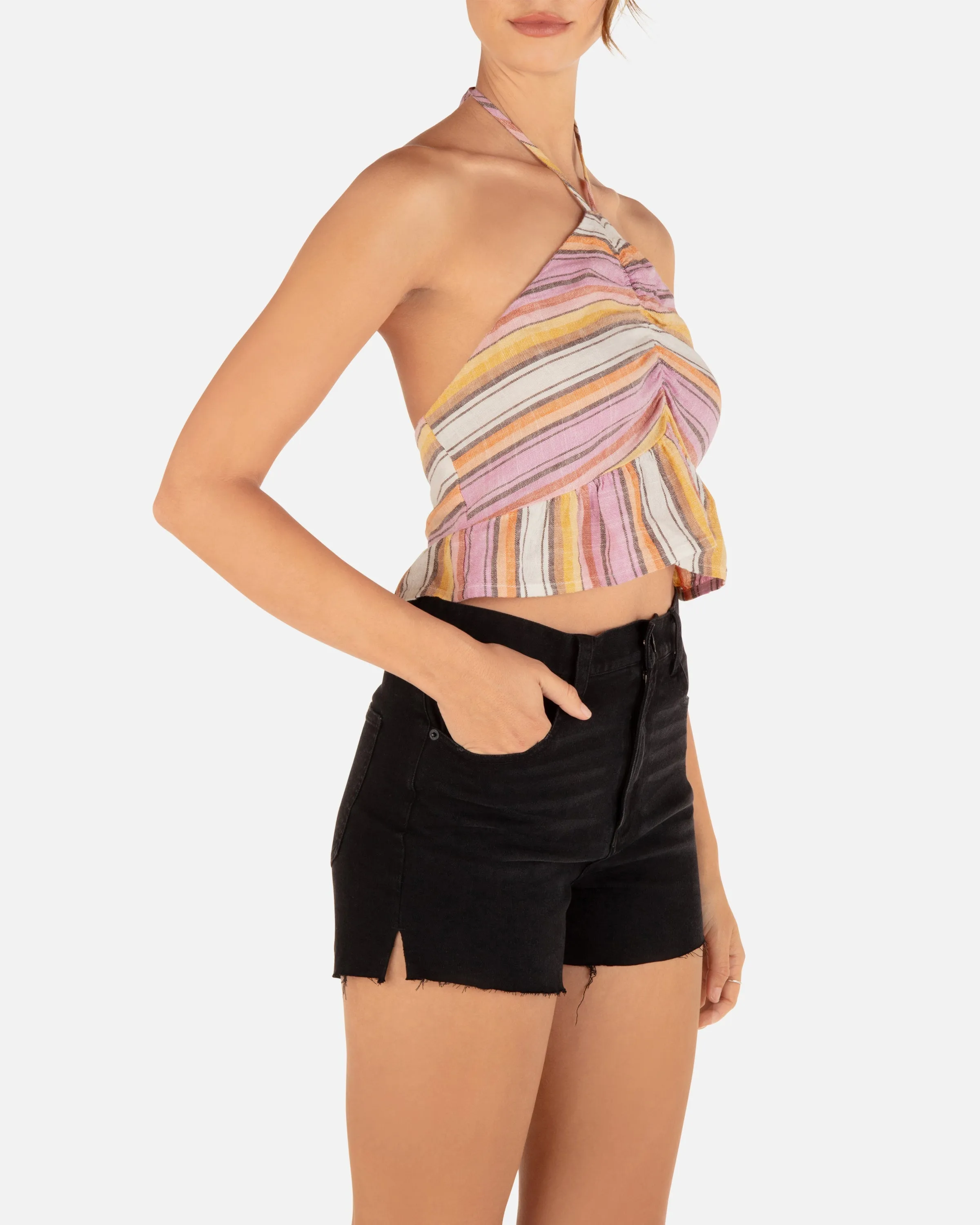 Hurley Sunset Stripe Halter Top