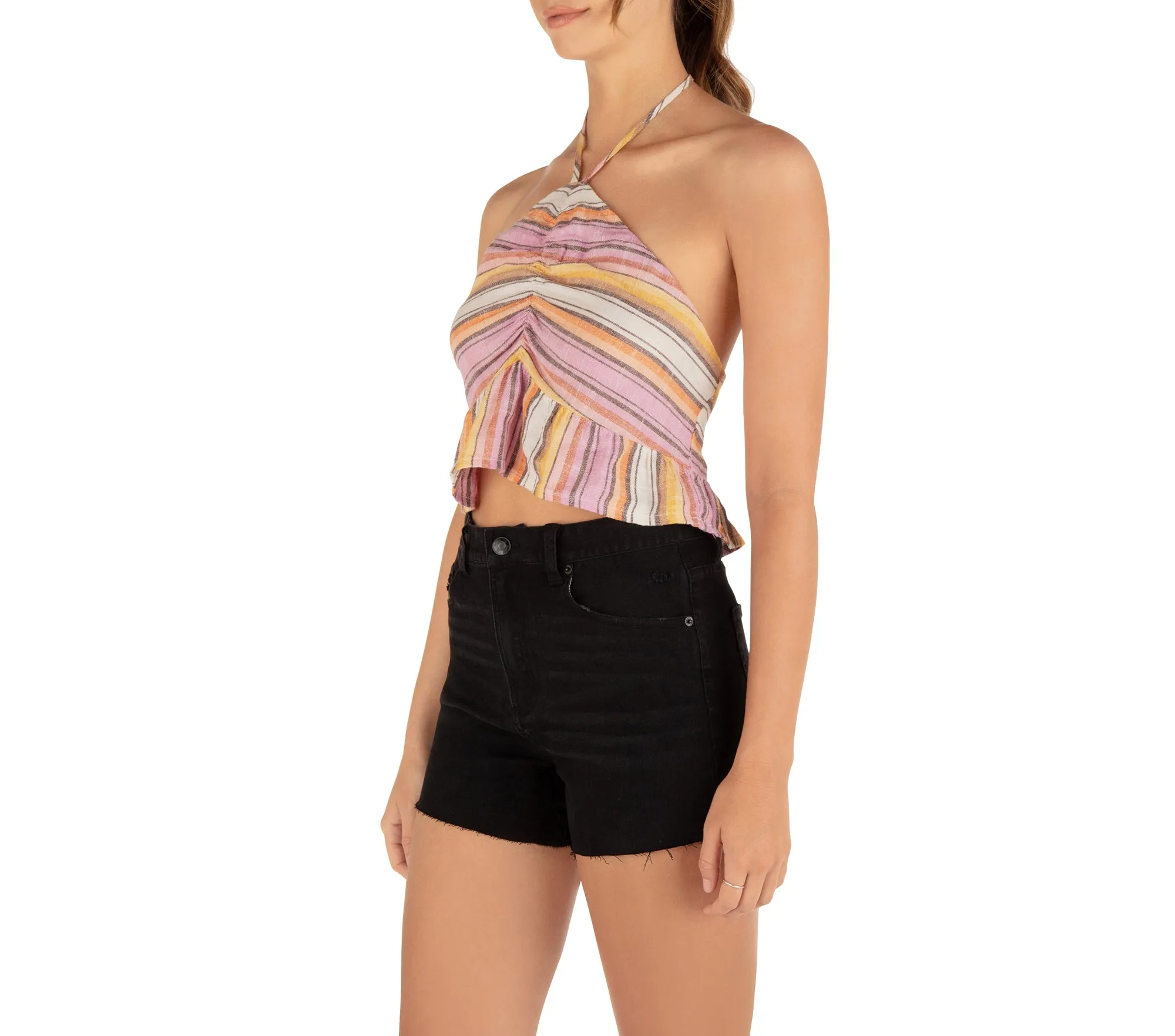 Hurley Sunset Stripe Halter Top