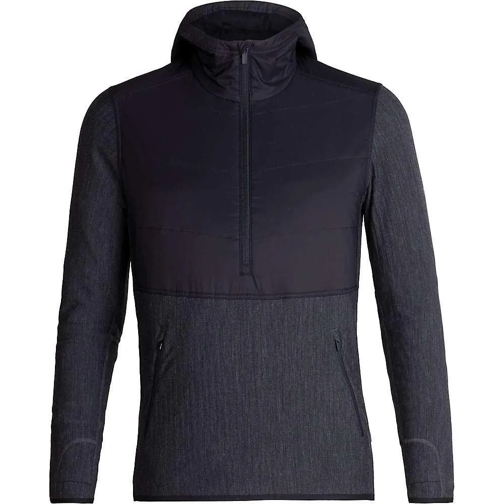 Icebreaker Men's Descender Hybrid LS Half Zip Hood