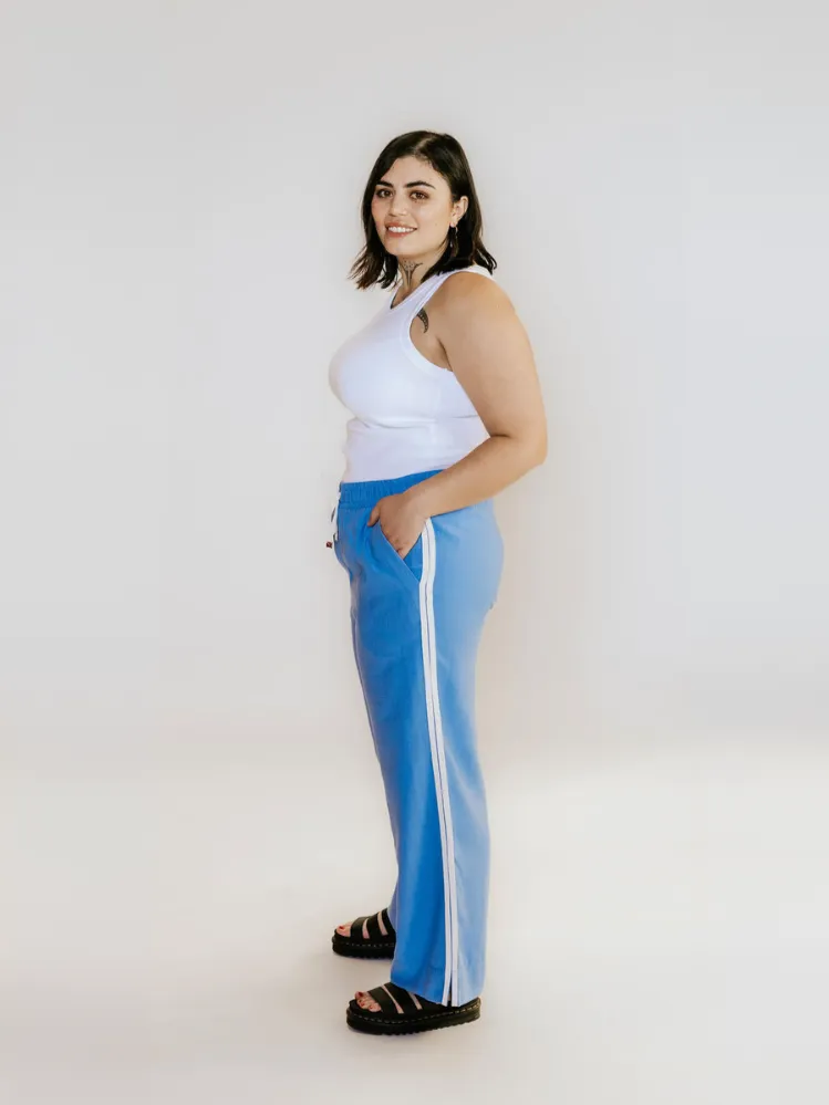 Indiana Wide Leg Pants in Pool