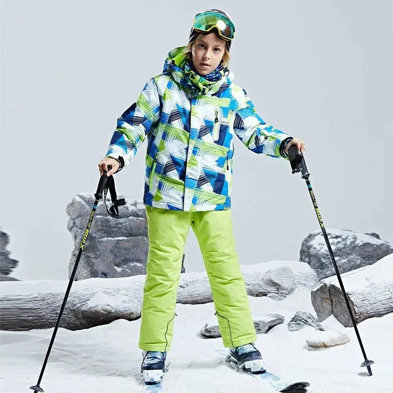 KULUOXING Winter Kids Ski Suit