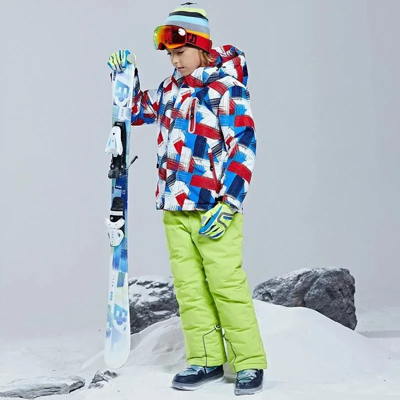 KULUOXING Winter Kids Ski Suit