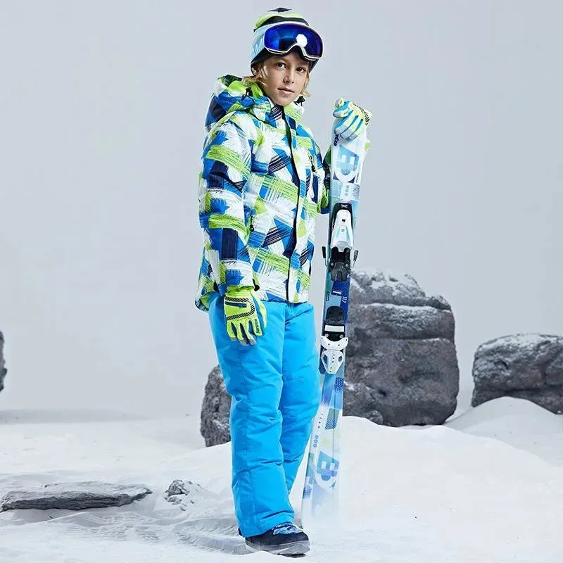 KULUOXING Winter Kids Ski Suit