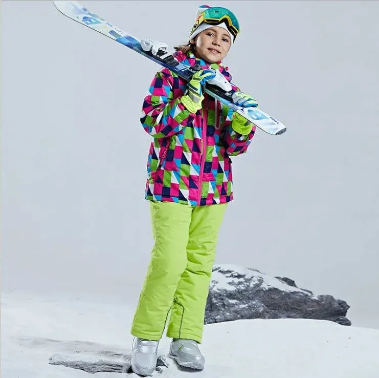 KULUOXING Winter Kids Ski Suit