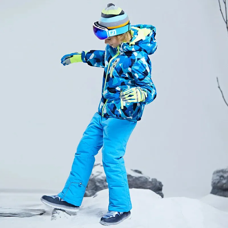 KULUOXING Winter Kids Ski Suit