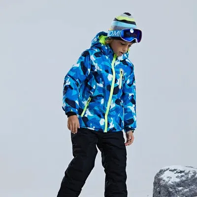 KULUOXING Winter Kids Ski Suit