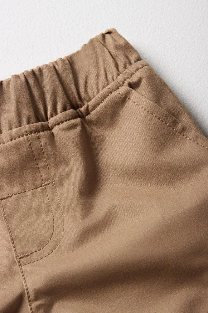 Lined Cargo Pants Natural