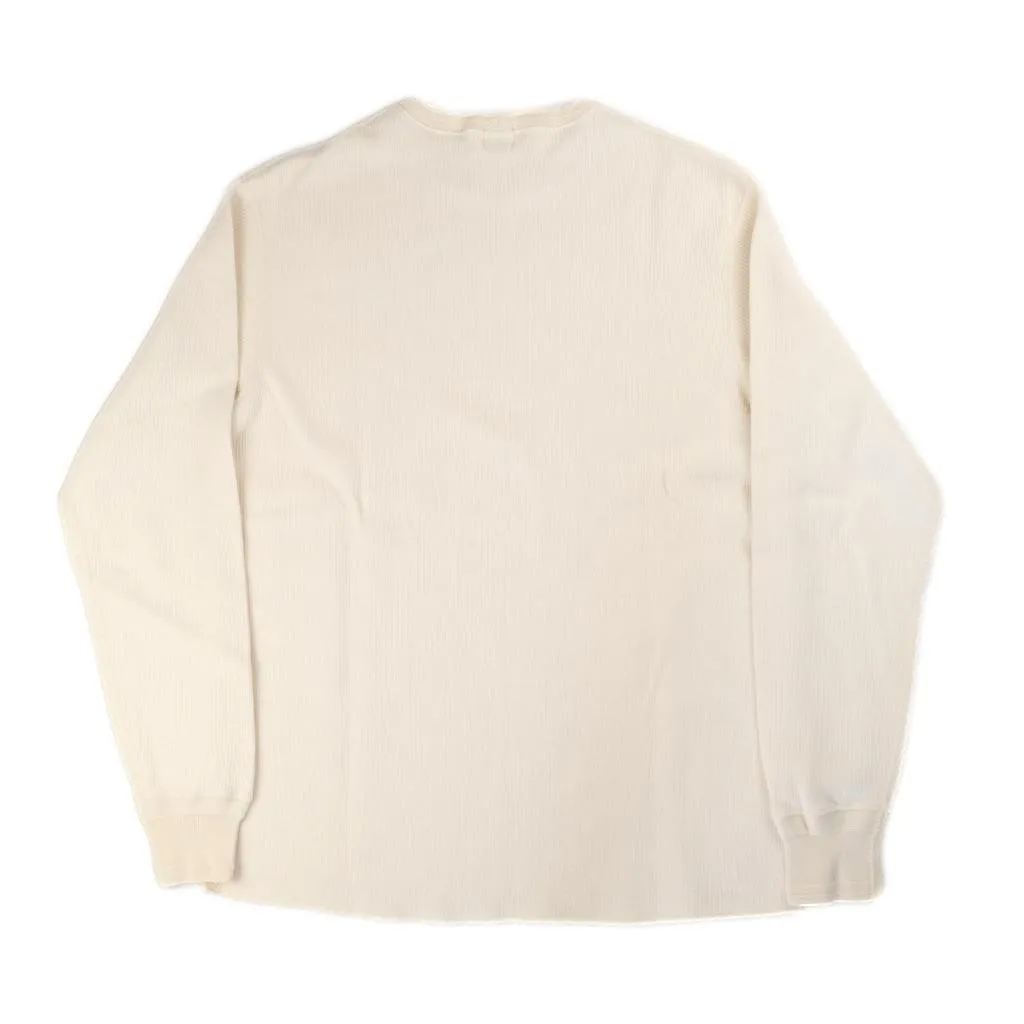 Loop & Weft Classic Royal Rib Knit Crewneck Thermal (Ivory)