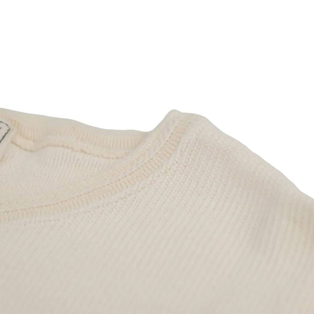 Loop & Weft Classic Royal Rib Knit Crewneck Thermal (Ivory)