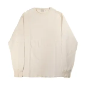 Loop & Weft Classic Royal Rib Knit Crewneck Thermal (Ivory)