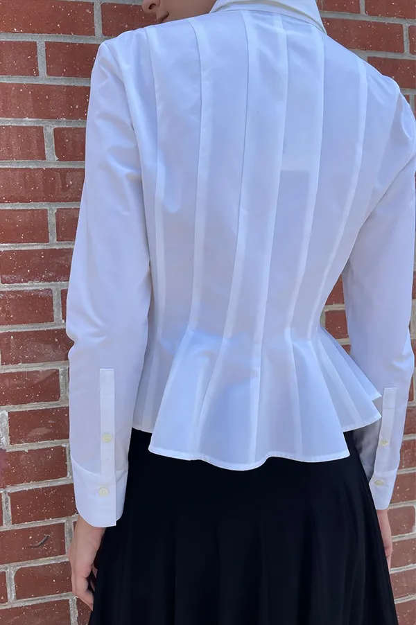 Lulu Long Sleeve Shirt in White