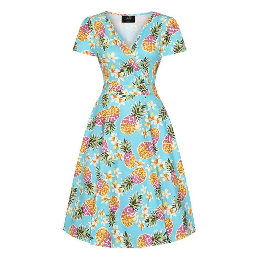 Lyra Mini Dress - Pineapples