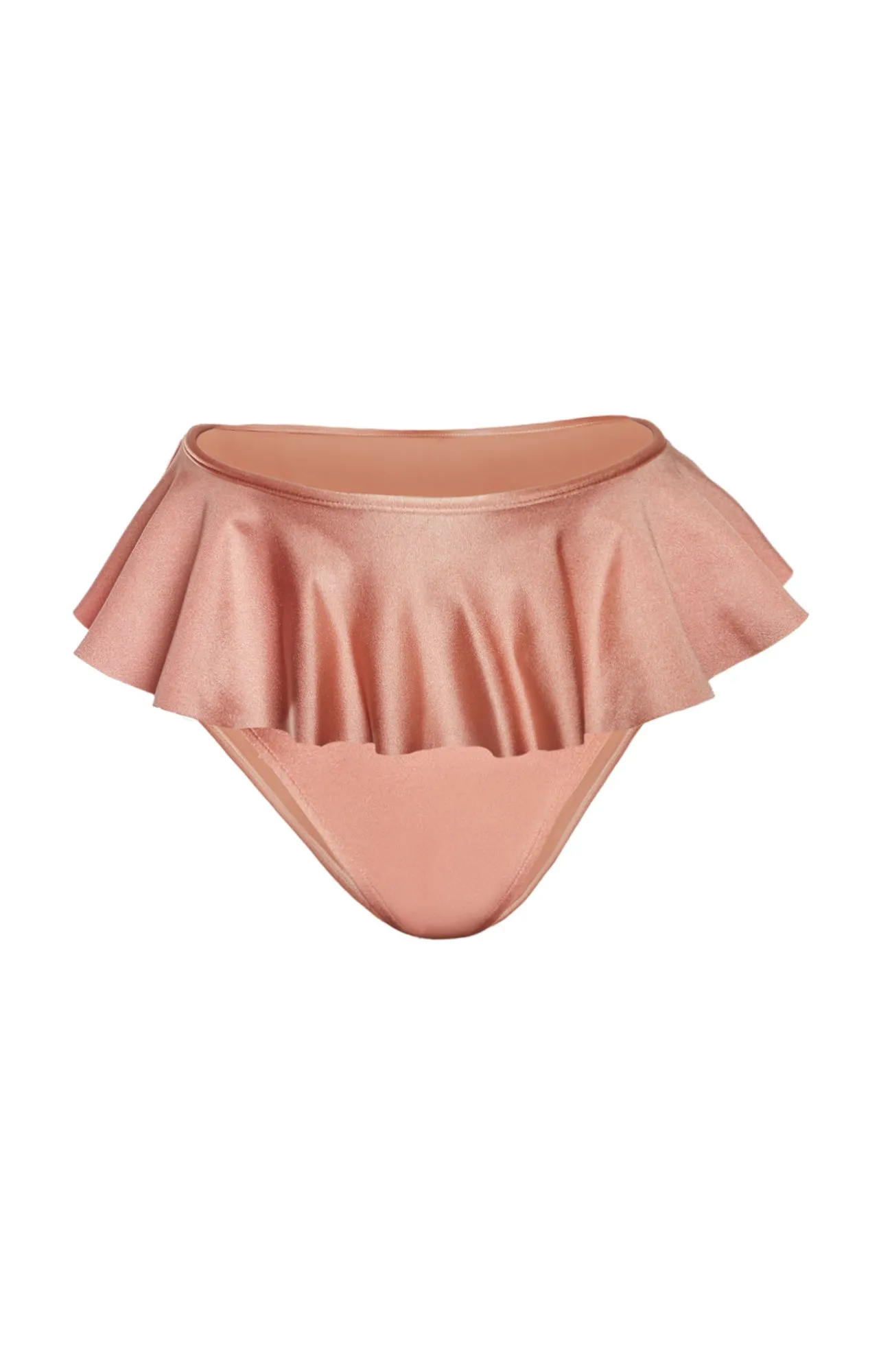 ROSE HIGH RISE PEPLUM SKIRT BIKINI BOTTOM BY SANLIER