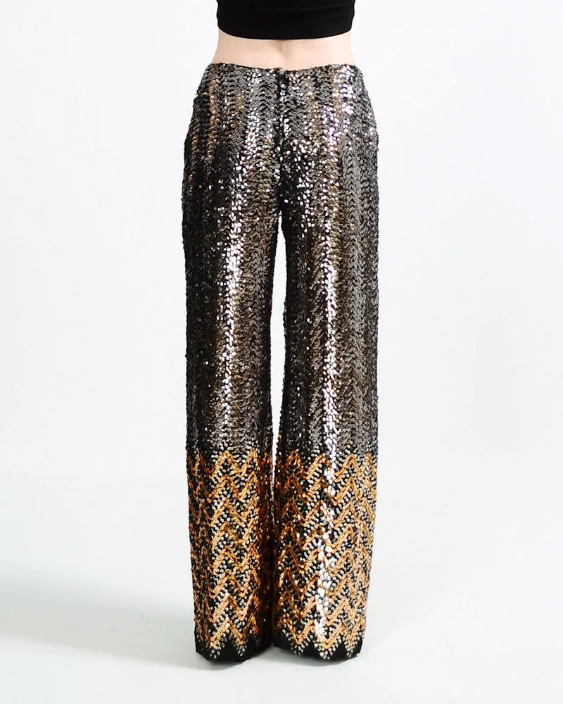 Sequin Wide Leg Pants