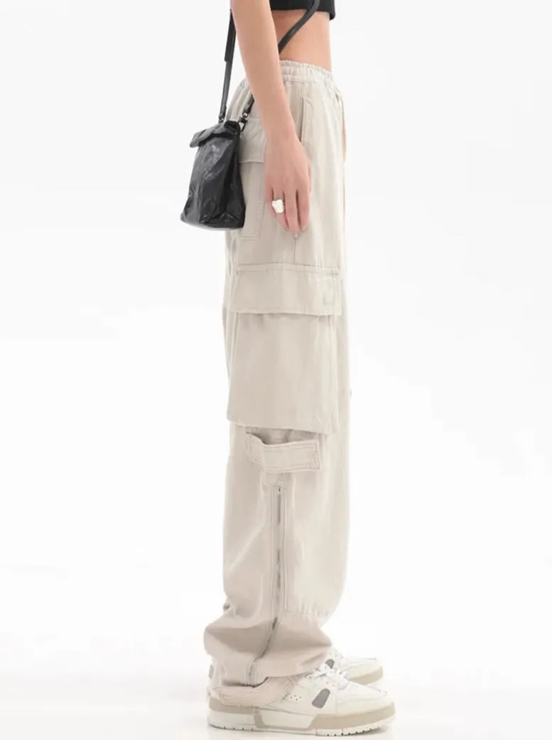 Straight Loose Cargo Pants