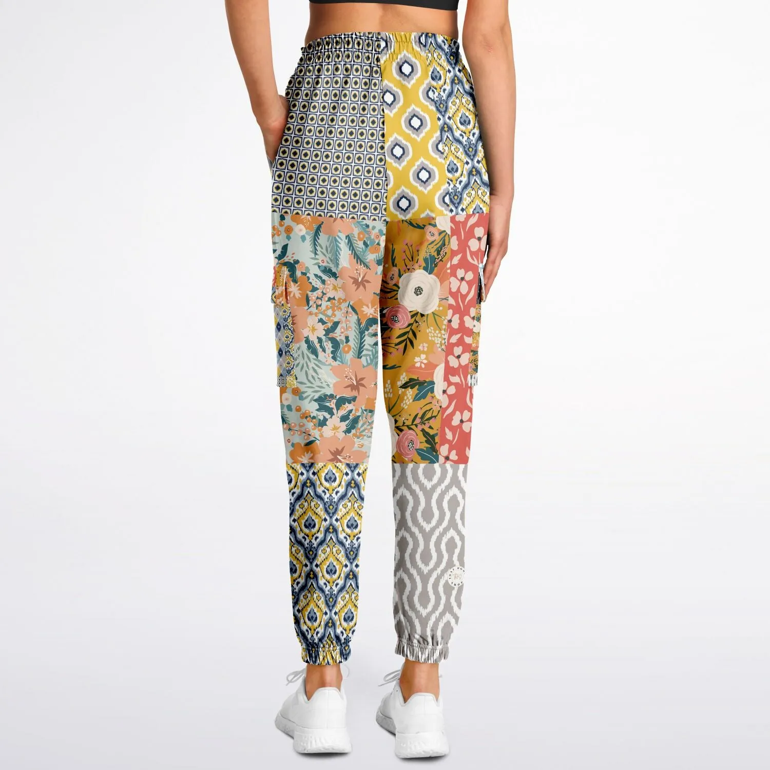 Tallulah Bankhead Yellow Patchwork Unisex Cargo Sweats