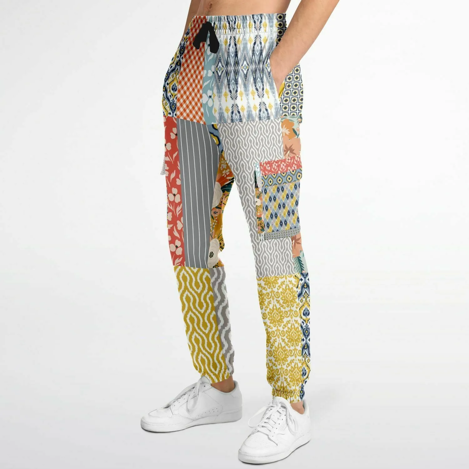 Tallulah Bankhead Yellow Patchwork Unisex Cargo Sweats