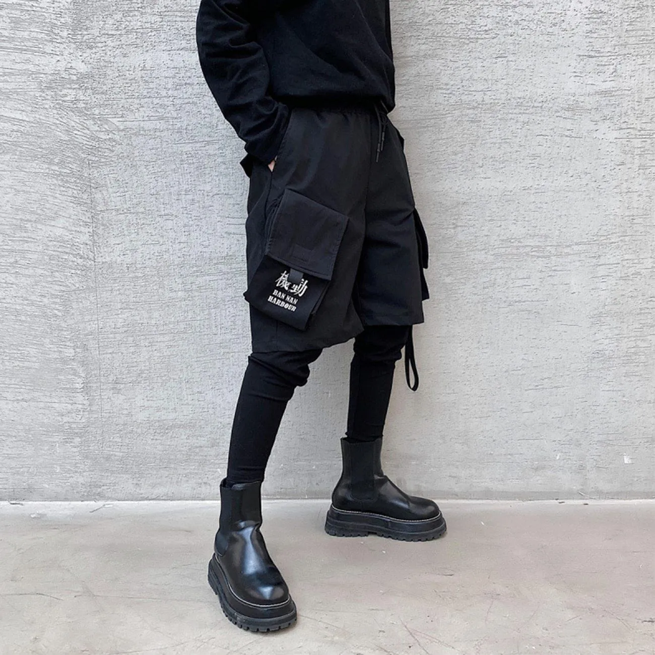 Techwear cargo pants - Faux two-piece "Taiseki"