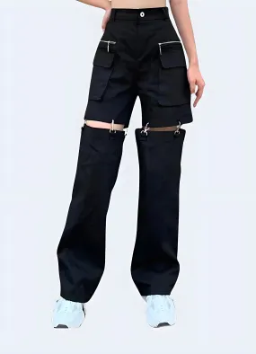 Techwear Convertible Cargo Pants Women