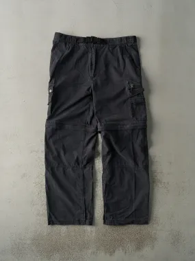 Vintage 90s Faded Black Zip Off Cargo Pants (38x32)