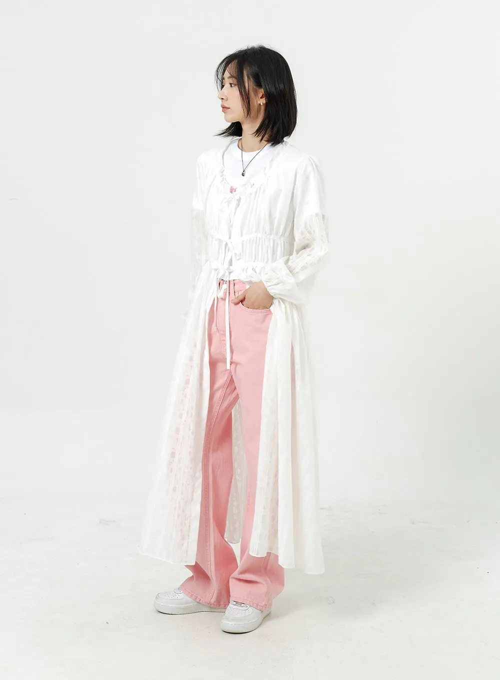 Wide Leg Cotton Pants OM313