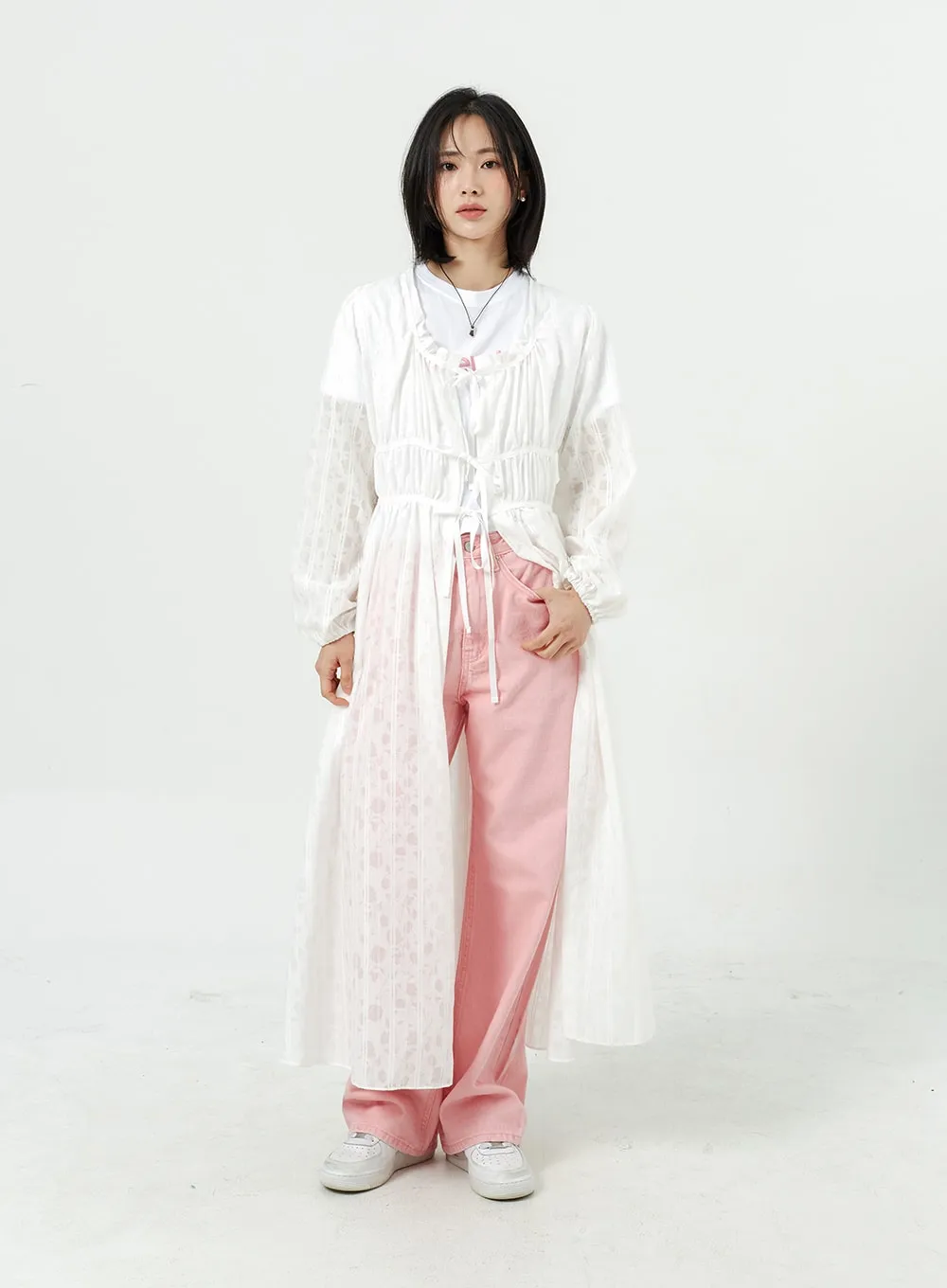 Wide Leg Cotton Pants OM313