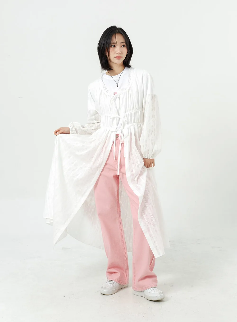 Wide Leg Cotton Pants OM313