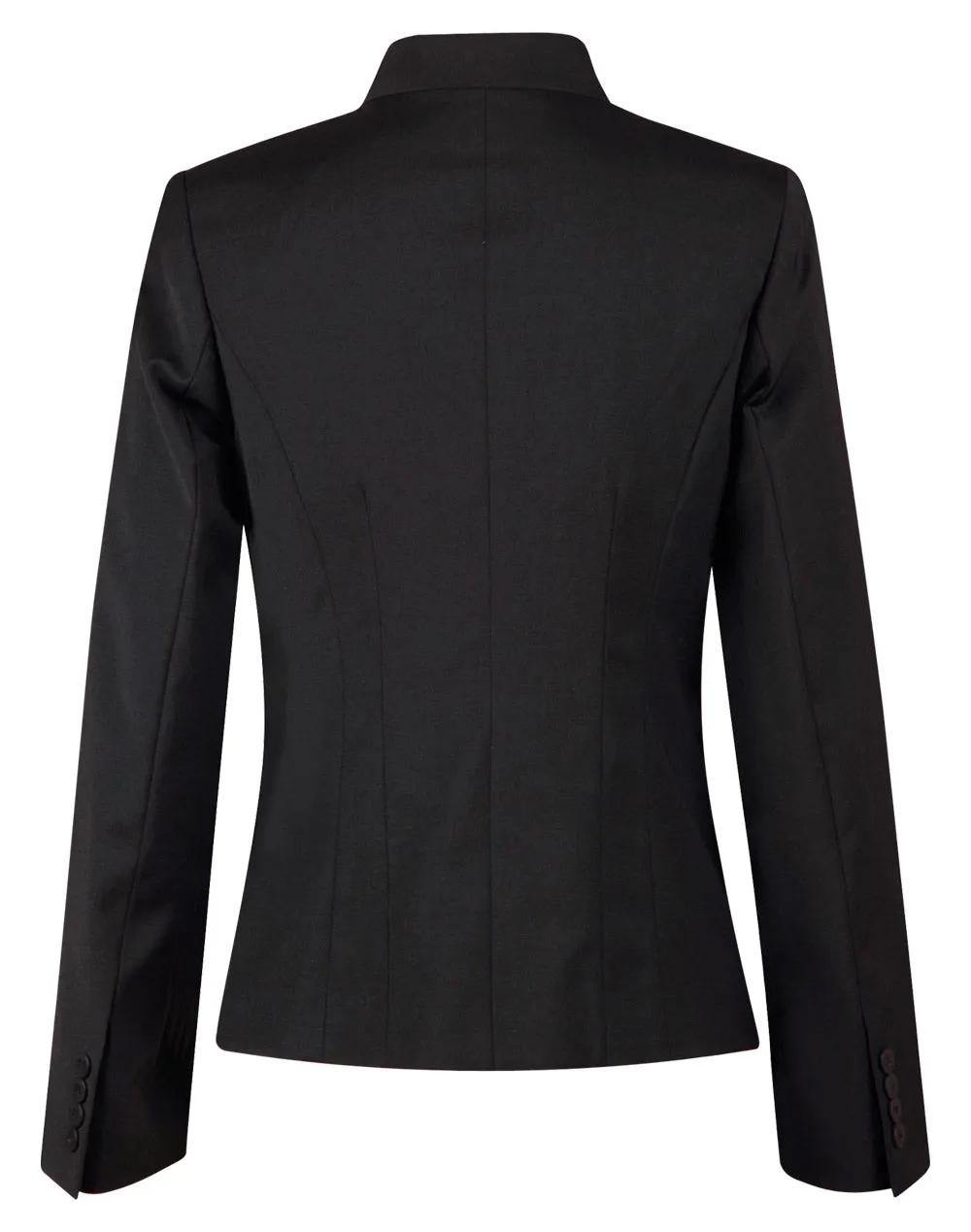 Winning Spirit Ladie's Wool Blend Stretch Reverse Lapel Jacket (M9202)